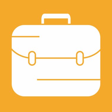 Evrak çantası simgesi soyut arkaplanda izole edildi