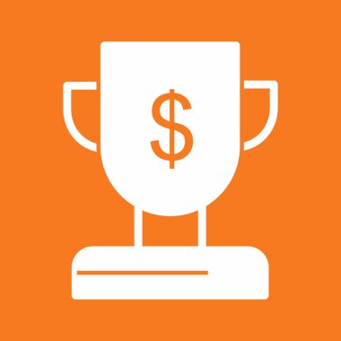 Ödül simgesi soyut arkaplanda izole edildi