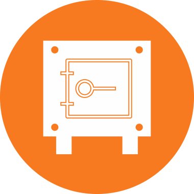 Kilit simgesi soyut arkaplanda izole edildi