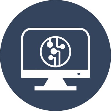 Lcd simgesi soyut arkaplanda izole edildi