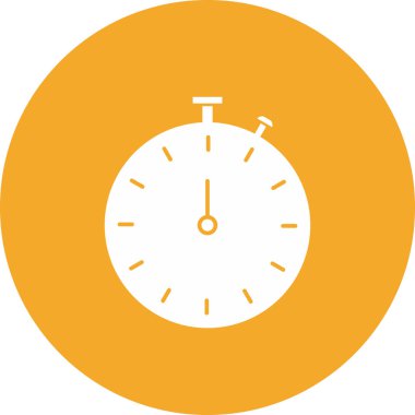 Stopwatch simgesi soyut arkaplanda izole edildi