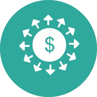 Soyut arkaplanda izole edilmiş hızlı para simgesi