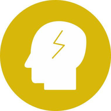 soyut arkaplanda çalışan zihin simgesi izole edildi