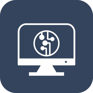 Lcd simgesi soyut arkaplanda izole edildi