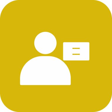 Soyut arkaplanda izole edilmiş kişi simgesi