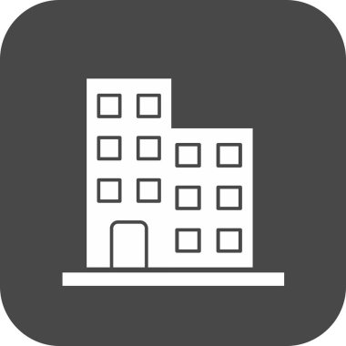 Ofis simgesi soyut arkaplanda izole edildi