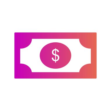 Soyut arkaplanda dolar simgesi izole edildi