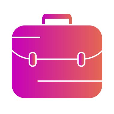 Evrak çantası simgesi soyut arkaplanda izole edildi