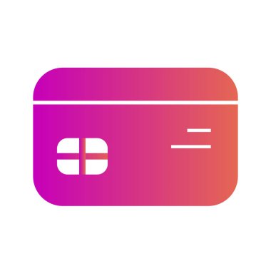 Soyut arkaplanda kredi kartı simgesi izole edildi