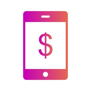 Çevrimiçi pazarlama simgesi soyut arkaplanda izole edildi