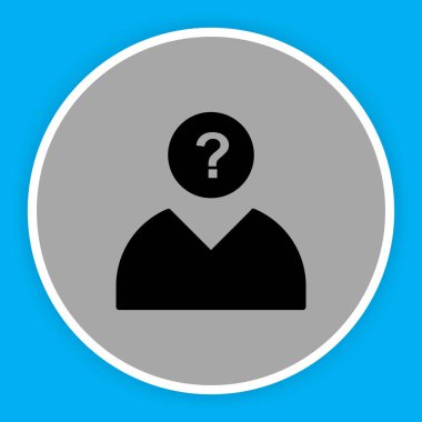 Soyut arkaplanda izole edilmiş bir simge düşünme