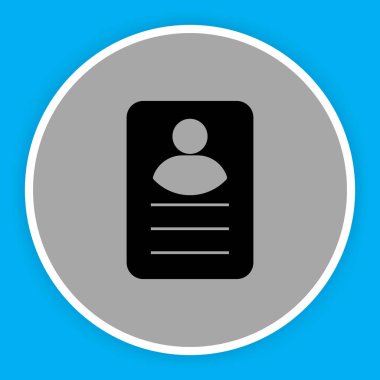 Profil simgesi soyut arkaplanda izole edildi