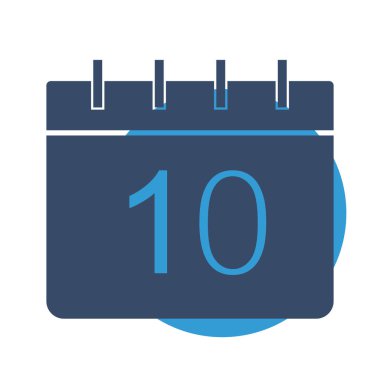 Takvim simgesi soyut arkaplanda izole edildi