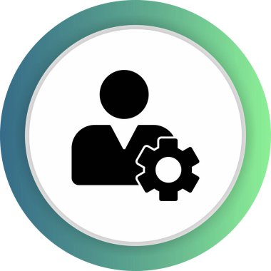 Soyut arkaplanda izole edilmiş bir simge düşünme