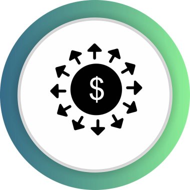 Soyut arkaplanda izole edilmiş hızlı para simgesi