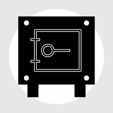 Kilit simgesi soyut arkaplanda izole edildi