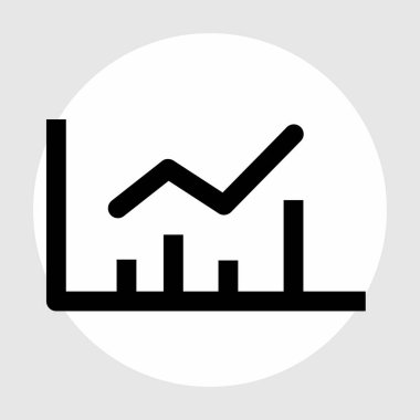 Soyut arkaplanda sunum simgesi izole edildi