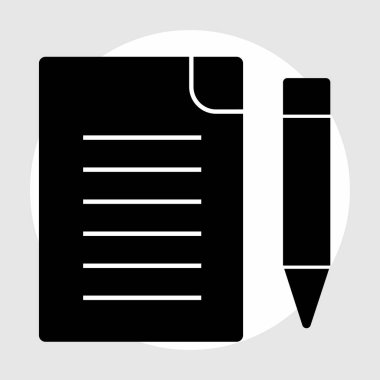 Dosya düzenleme simgesi soyut arkaplanda izole edildi