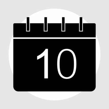 Takvim simgesi soyut arkaplanda izole edildi