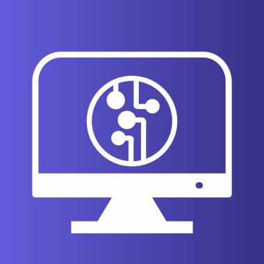 Lcd simgesi soyut arkaplanda izole edildi