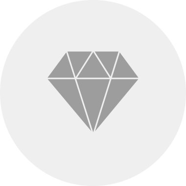 Soyut arkaplanda elmas simgesi izole edildi