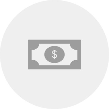 Soyut arkaplanda dolar simgesi izole edildi