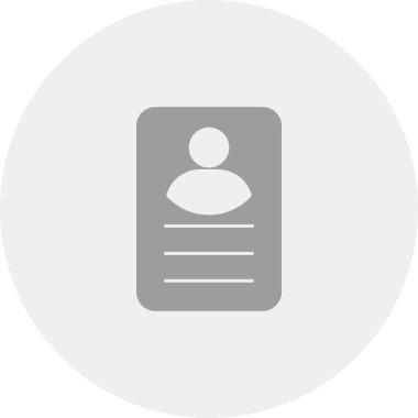 Profil simgesi soyut arkaplanda izole edildi