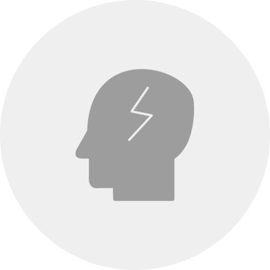 soyut arkaplanda çalışan zihin simgesi izole edildi