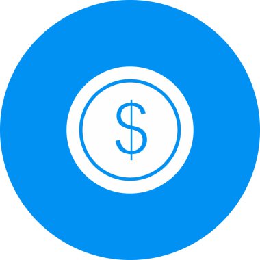 Bozuk para simgesi soyut arkaplanda izole edildi