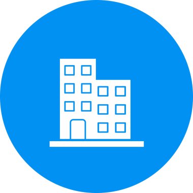 Ofis simgesi soyut arkaplanda izole edildi