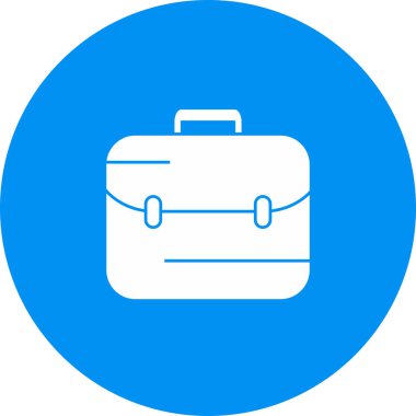 Evrak çantası simgesi soyut arkaplanda izole edildi