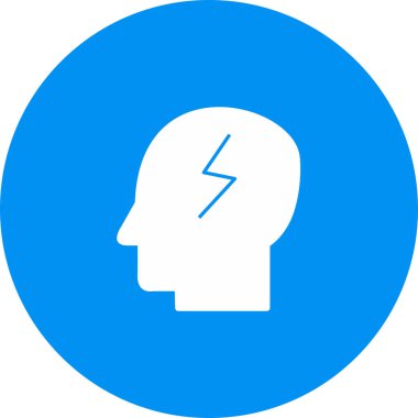 soyut arkaplanda çalışan zihin simgesi izole edildi