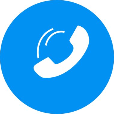 Telefon simgesi, basit vektör illüstrasyonu 