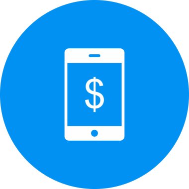 Çevrimiçi pazarlama simgesi soyut arkaplanda izole edildi