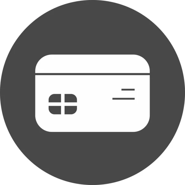 Kreditkortsikonen isolerad på abstrakt bakgrund — Stock vektor