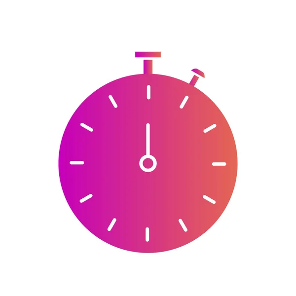 Stopwatch icon isolated on abstract background — 스톡 벡터