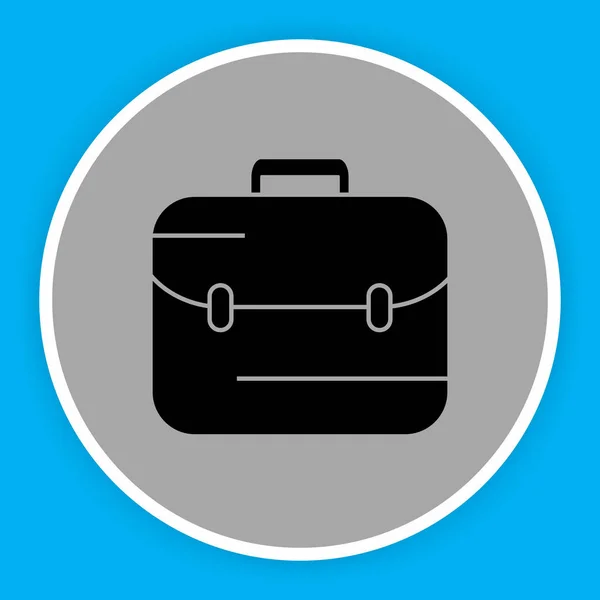 Icono del maletín aislado sobre fondo abstracto — Vector de stock