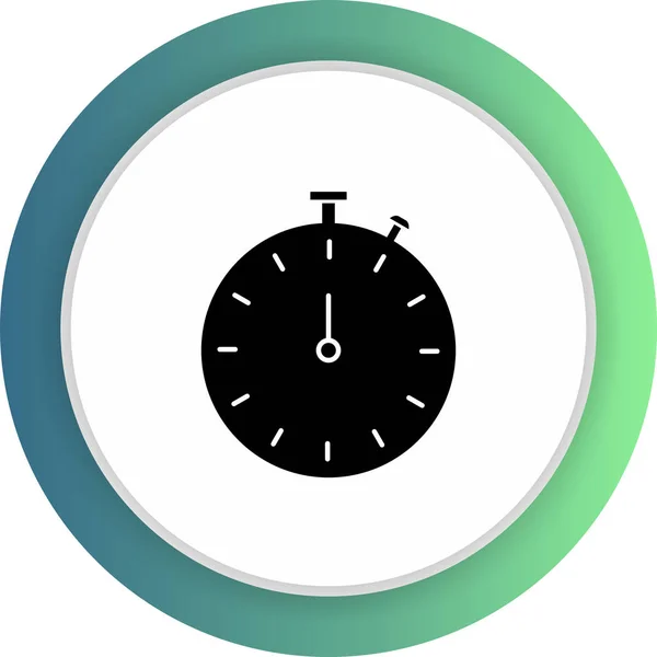 Icono de cronómetro aislado sobre fondo abstracto — Archivo Imágenes Vectoriales
