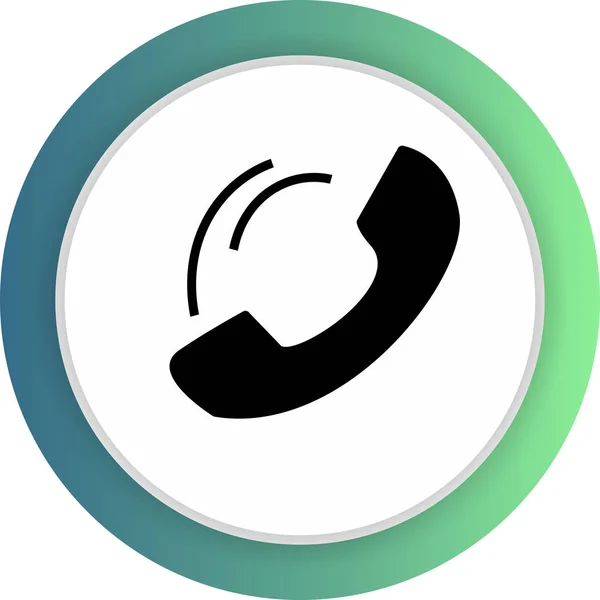 Telefon Simgesi Basit Vektör Illüstrasyonu — Stok Vektör