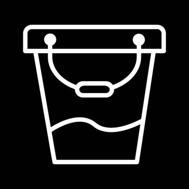 Kova Simgesi Soyut Arka Gruplandırmada İzole Edildi