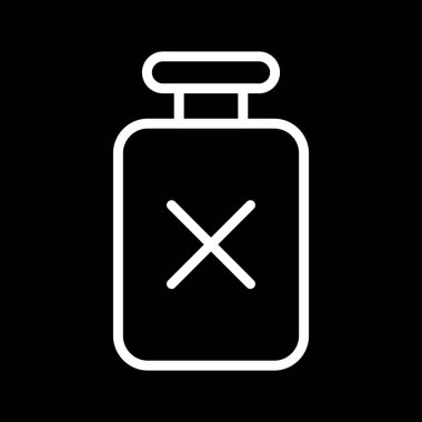 Soyut grupta şişe simgesi izole edildi