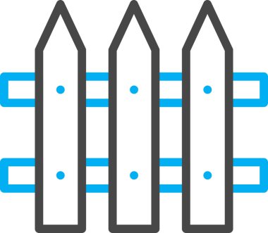  Çit simgesi soyut arkaplan grubunda izole edildi