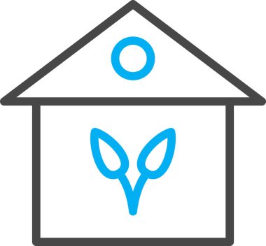 Ev simgesi soyut bir grupta izole edildi