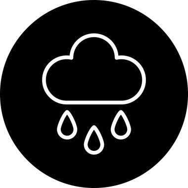 Bulut simgesi soyut arkaplan grubunda izole edildi