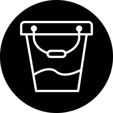 Kova Simgesi Soyut Arka Gruplandırmada İzole Edildi