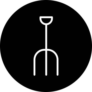 Pitchfork simgesi soyut bir grupta izole edildi