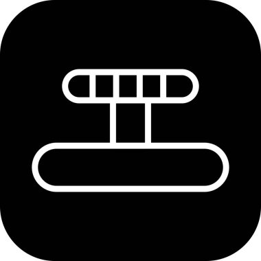 Su pompası simgesi soyut arkaplanda izole edildi