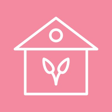 Ev simgesi soyut bir grupta izole edildi