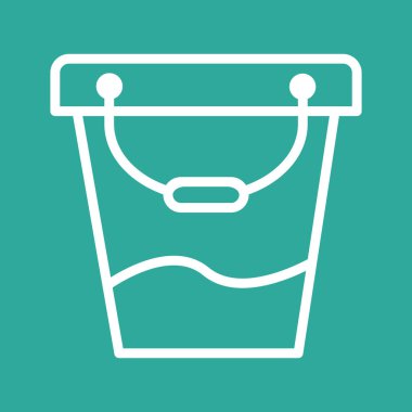 Kova Simgesi Soyut Arka Gruplandırmada İzole Edildi