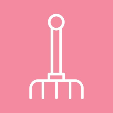 Soyut grupta tırmık simgesi izole edildi